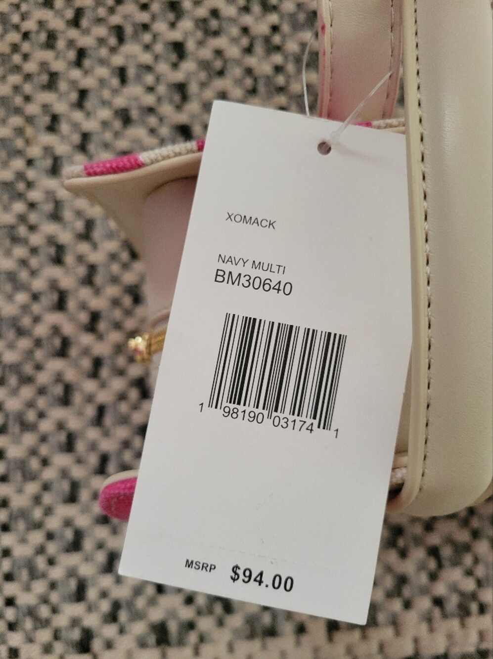 Betsey Johnson Pink and White Striped Shoulder Bag with Floral Charm - Picture 4 of 10